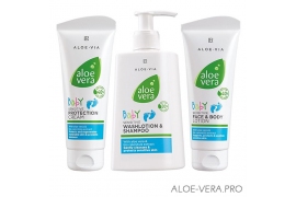 Aloe Vera Baby 30-40% детский набор по уходу за кожей (Германия, LR) купить